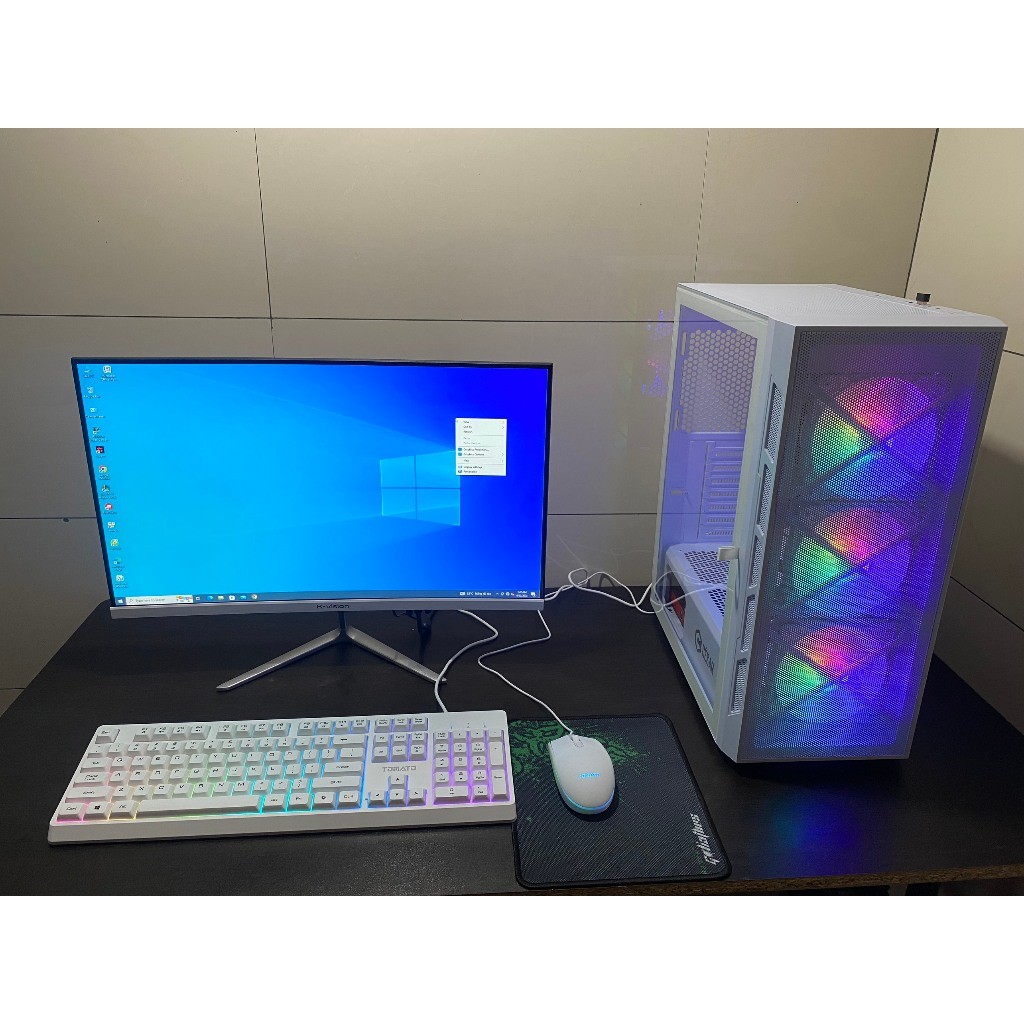 Bộ Máy Tính Case PC Trắng Core i5/i7 Gen4 Ram 8/16Gb SSD 256Gb Làm Việc Văn Phòng, Chiến Game - CGO